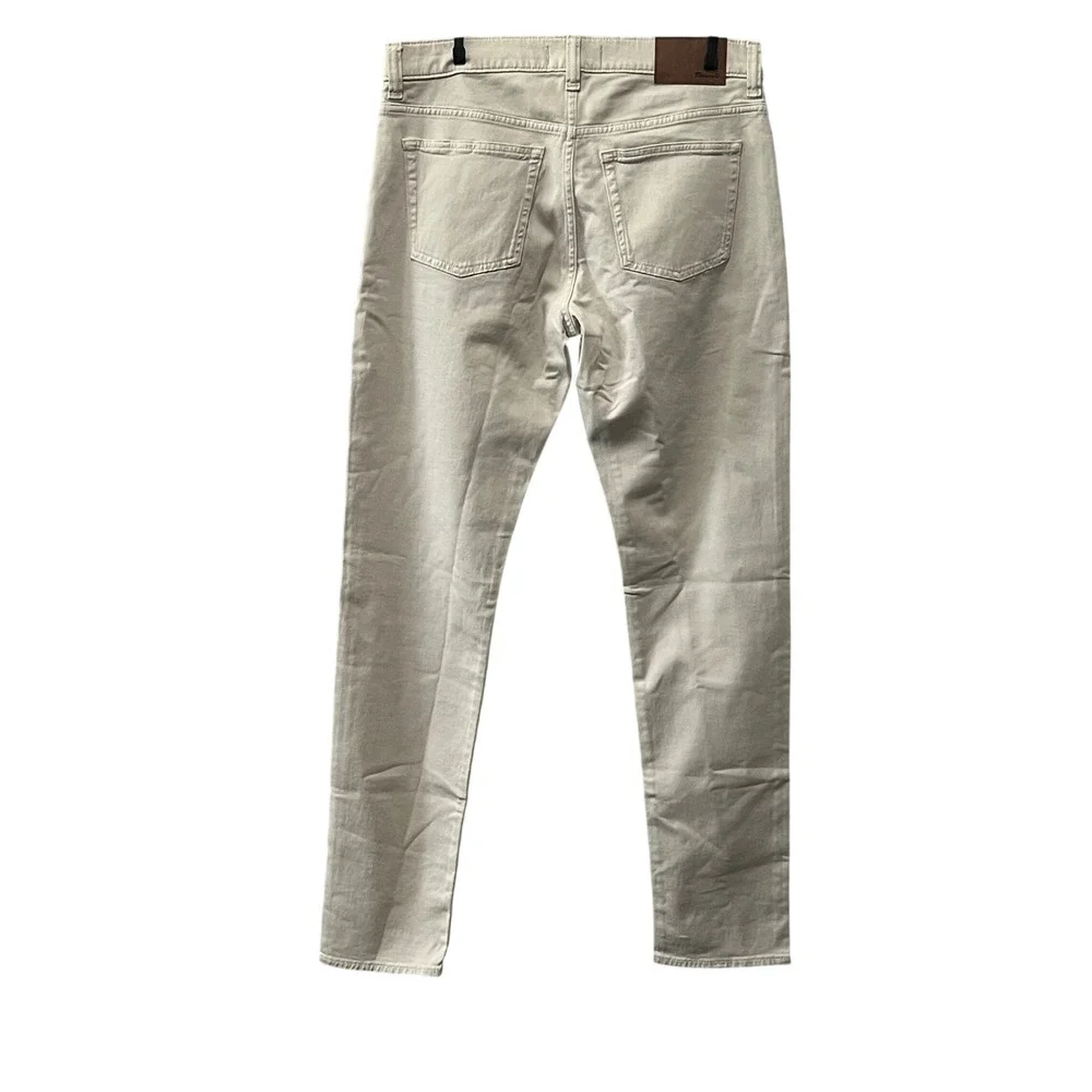 Madewell Athletic All Day Slim Pant Mens 32x34 Form Grey Beige Twill Chino NR446